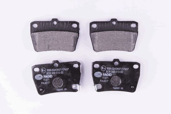 Brake Pad Set, disc brake - 8DB 355 010-521 HELLA