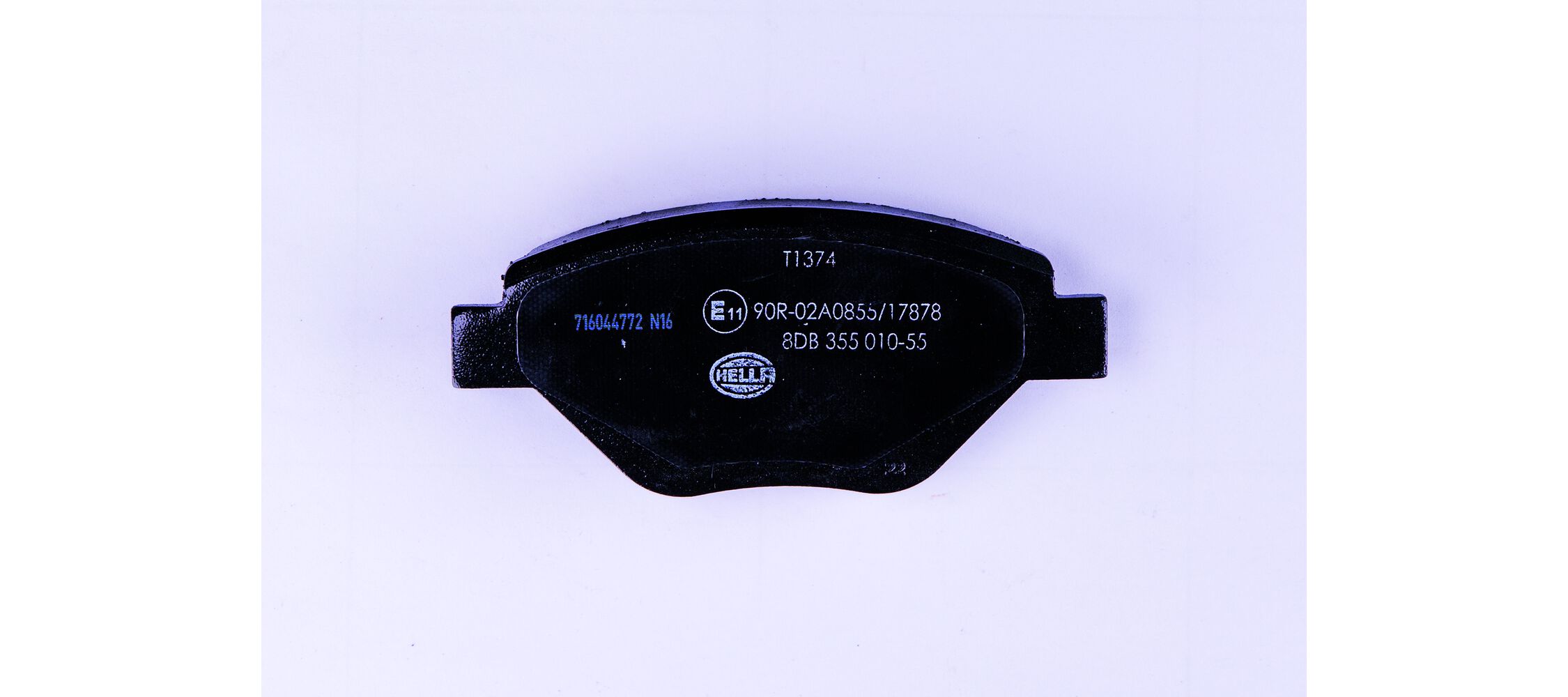 Brake Pad Set, disc brake - 8DB 355 010-551 HELLA