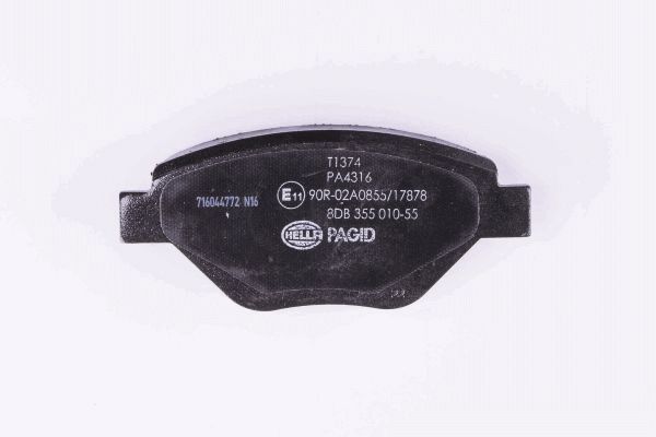 Brake Pad Set, disc brake - 8DB 355 010-551 HELLA