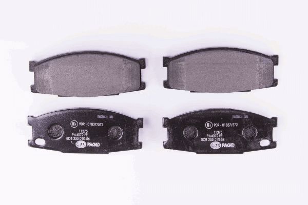 Brake Pad Set, disc brake - 8DB 355 010-561 HELLA