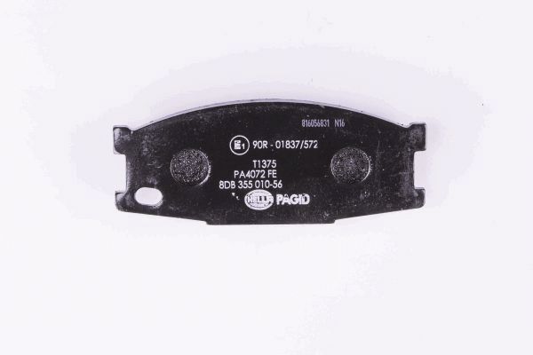 Brake Pad Set, disc brake - 8DB 355 010-561 HELLA