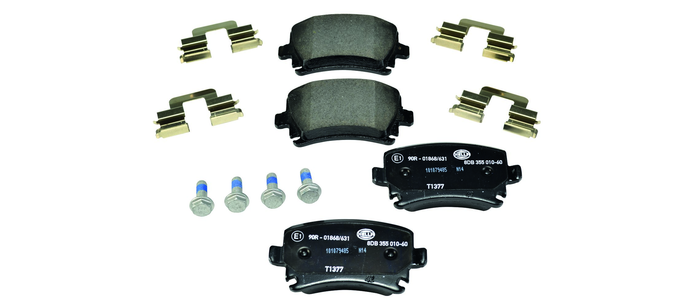Brake Pad Set, disc brake - 8DB 355 010-601 HELLA
