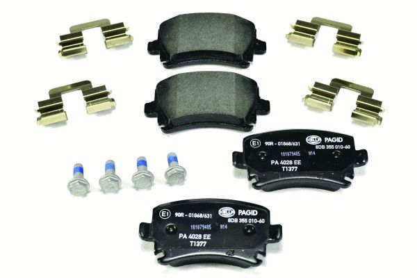 Brake Pad Set, disc brake - 8DB 355 010-601 HELLA