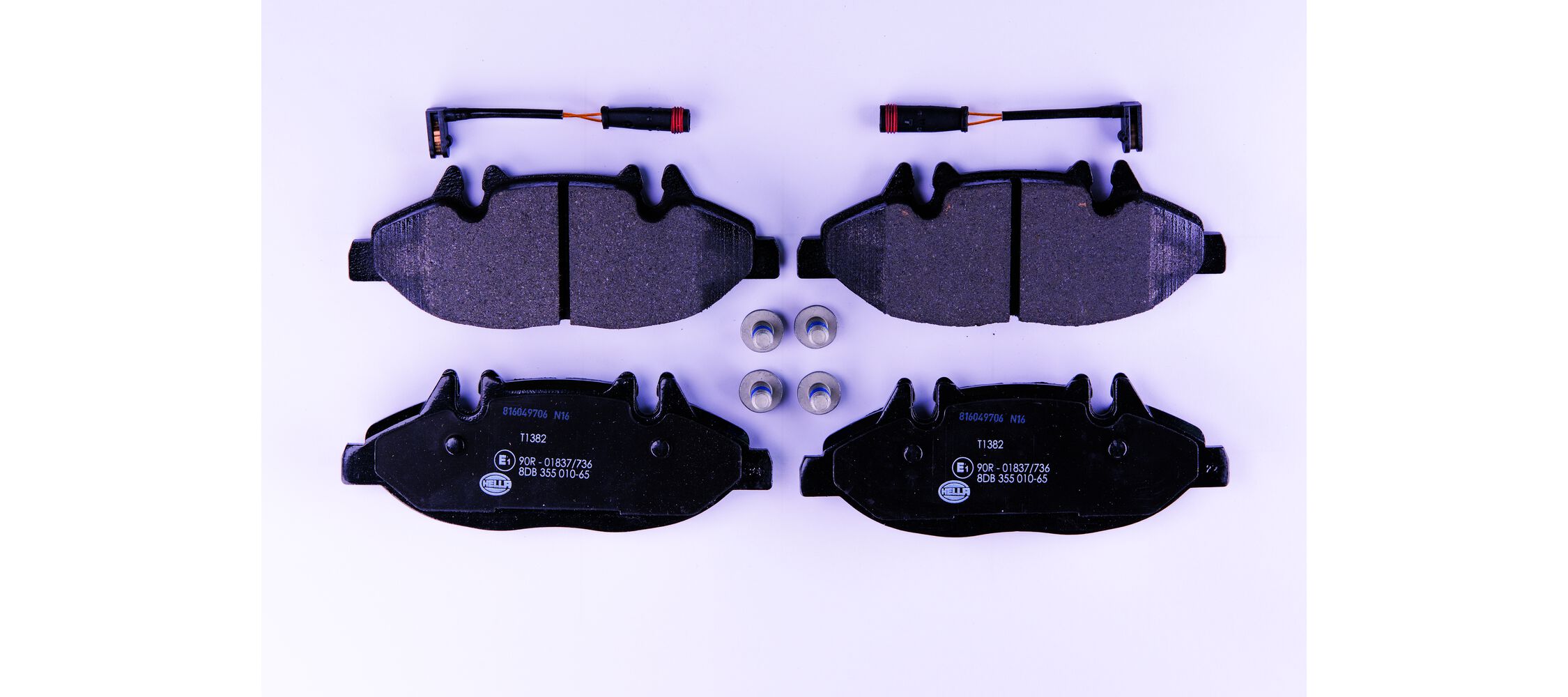 Brake Pad Set, disc brake - 8DB 355 010-651 HELLA