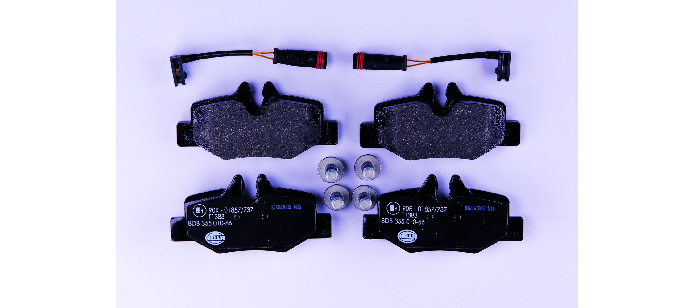 Brake Pad Set, disc brake - 8DB 355 010-661 HELLA