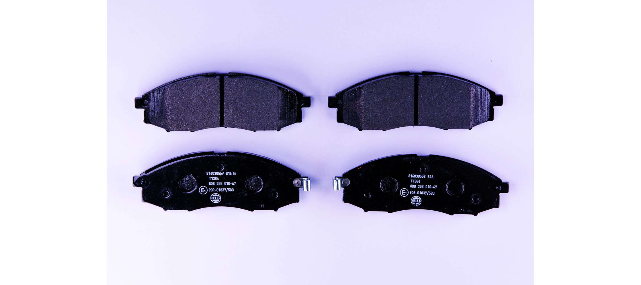 Комплект тормозных колодок, дисковый тормоз - 8DB 355 010-671 HELLA