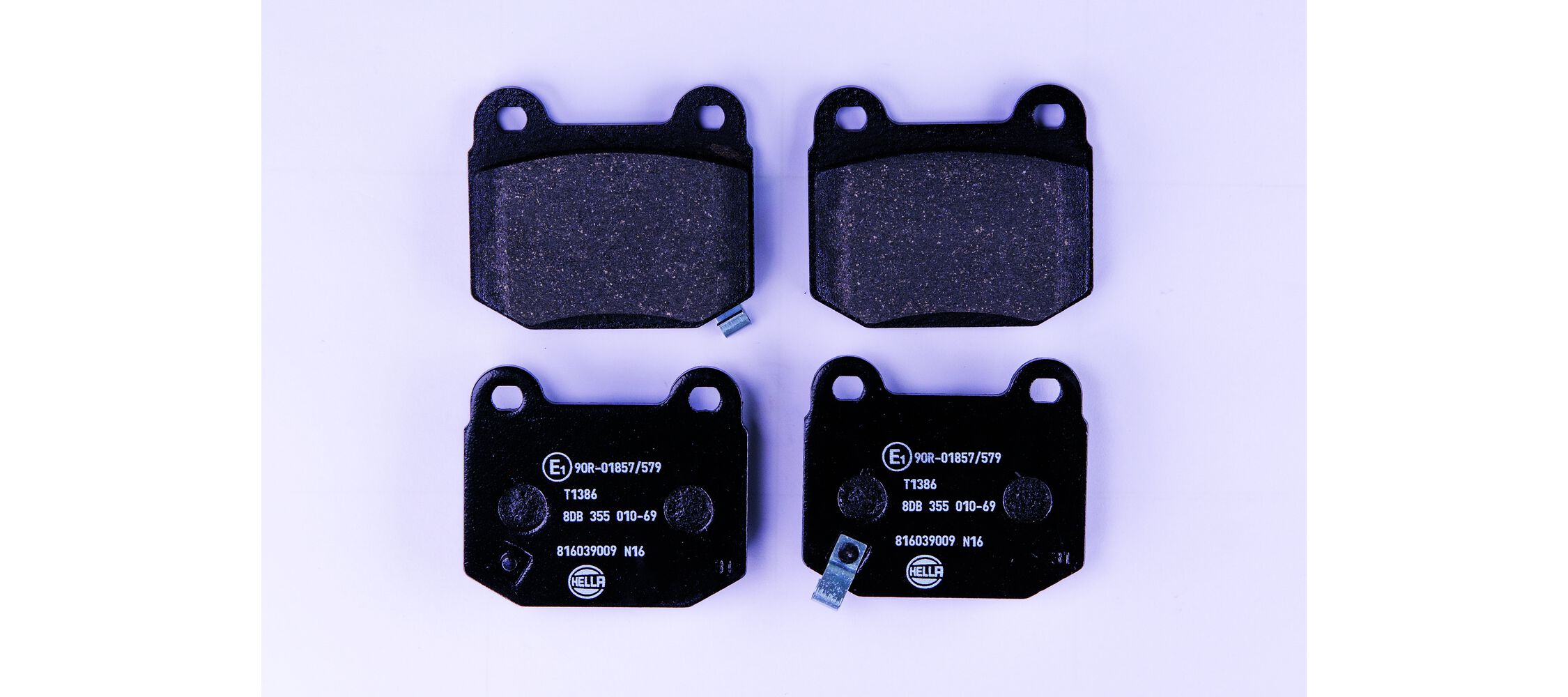 Brake Pad Set, disc brake - 8DB 355 010-691 HELLA