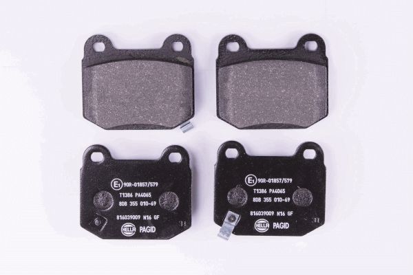 Brake Pad Set, disc brake - 8DB 355 010-691 HELLA