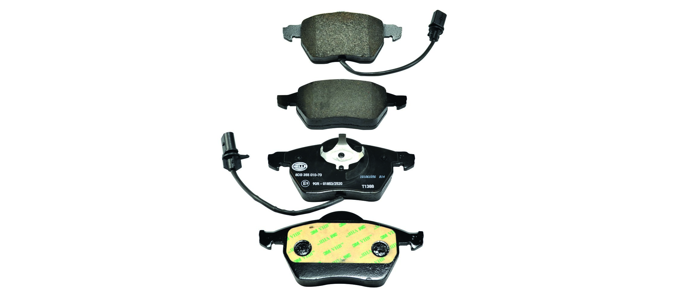 Kit pastiglie freno, Freno a disco - 8DB 355 010-731 HELLA