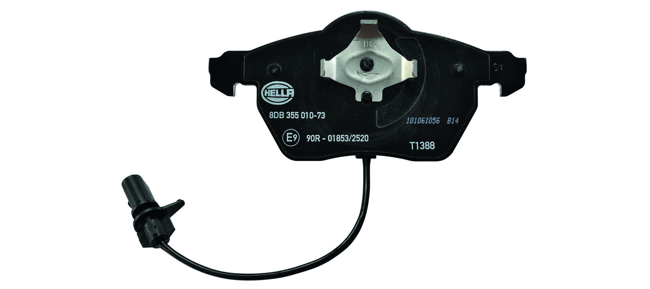 Brake Pad Set, disc brake - 8DB 355 010-731 HELLA