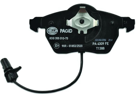 Brake Pad Set, disc brake - 8DB 355 010-731 HELLA