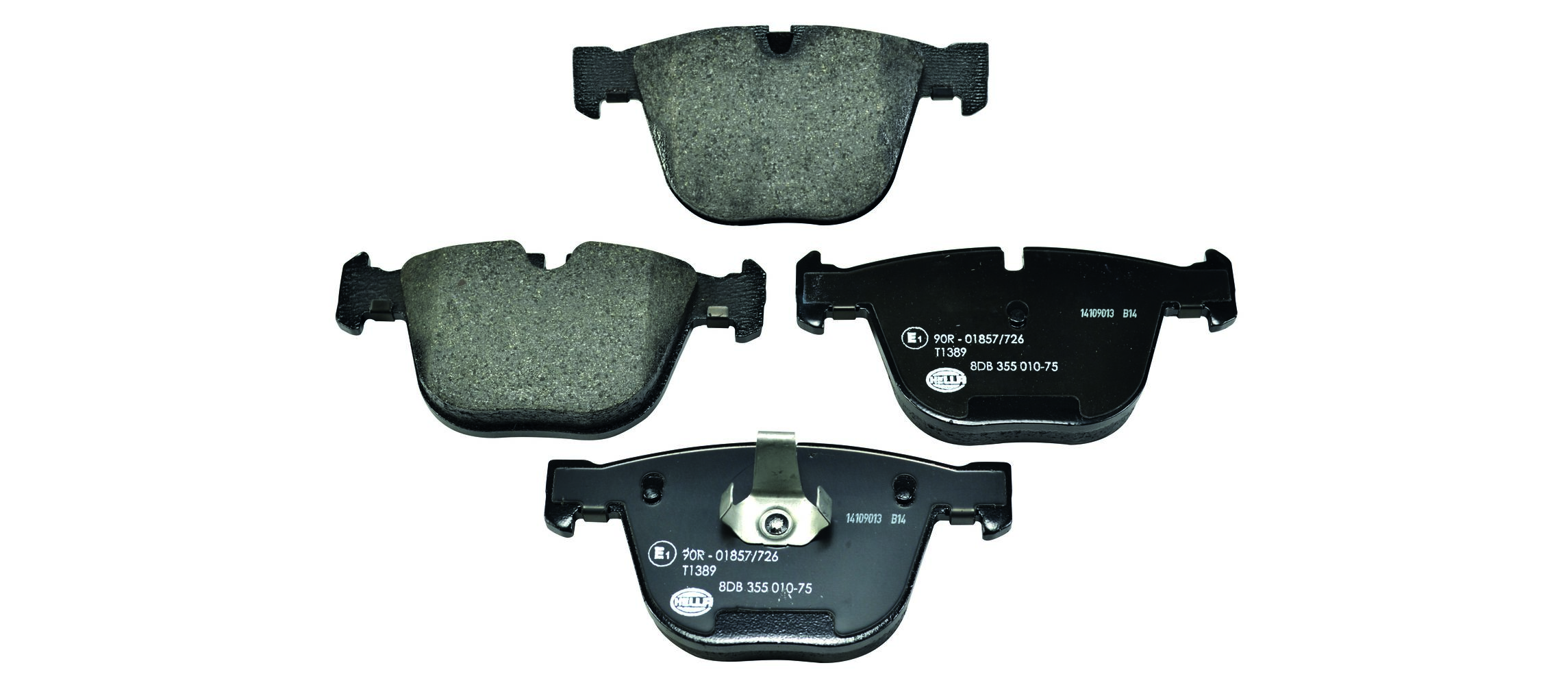 Brake Pad Set, disc brake - 8DB 355 010-751 HELLA