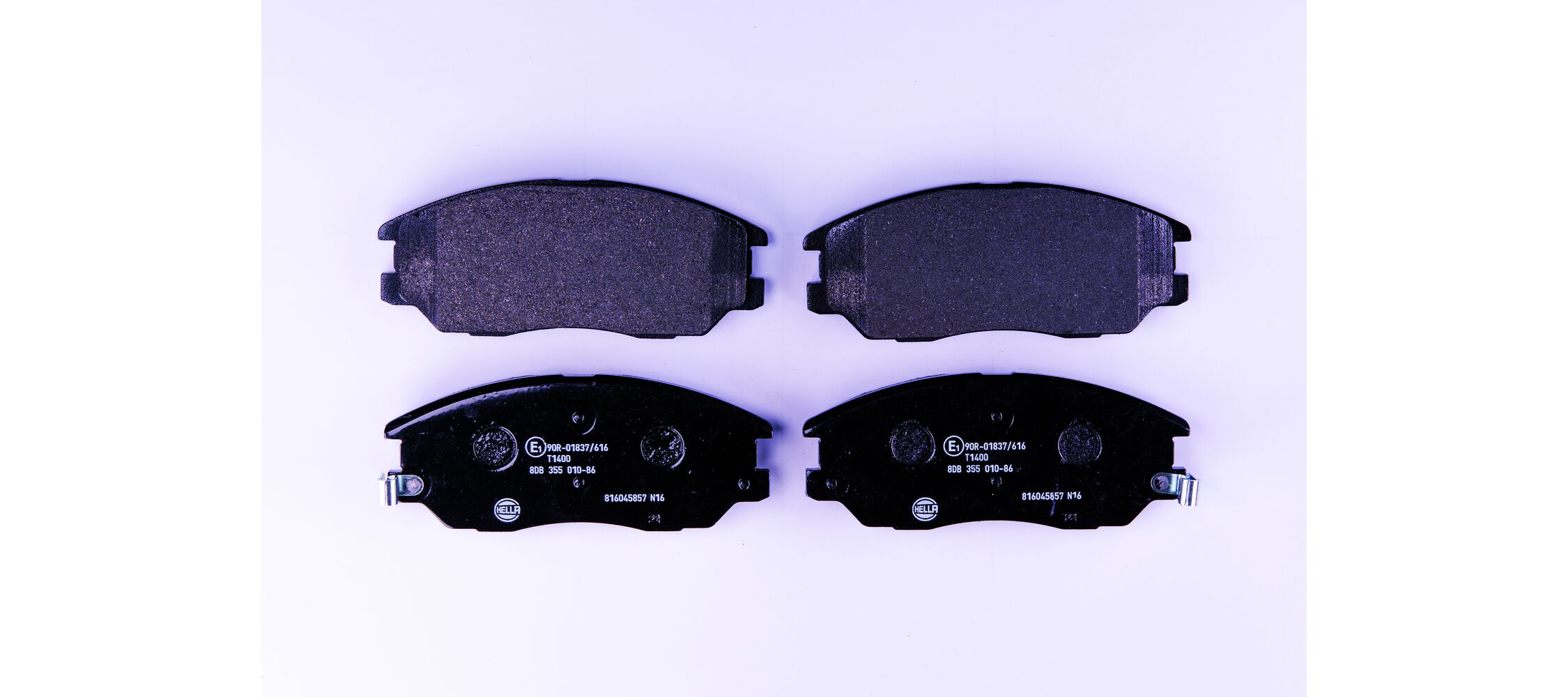 Brake Pad Set, disc brake - 8DB 355 010-861 HELLA