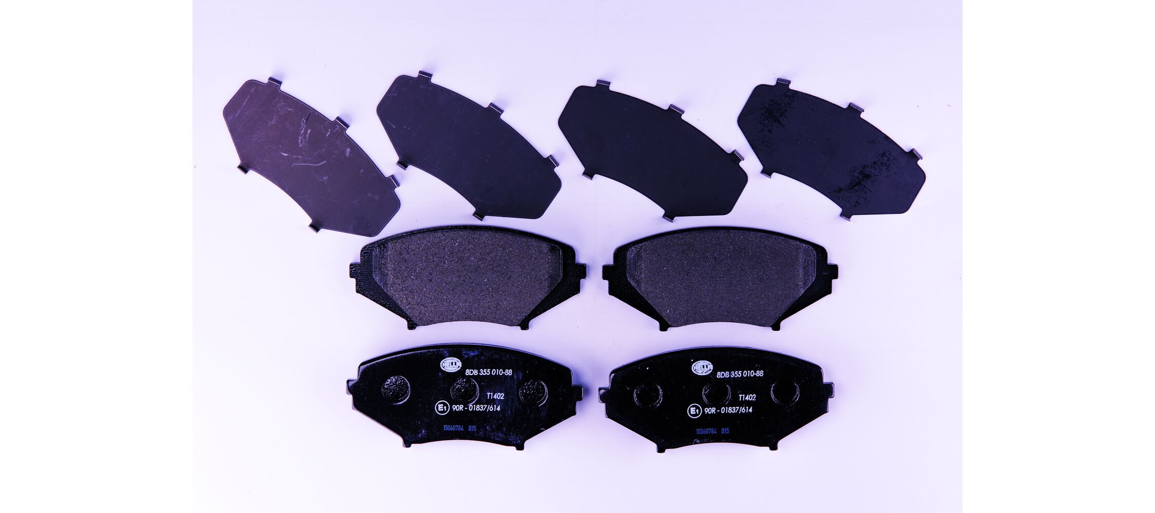 Brake Pad Set, disc brake - 8DB 355 010-881 HELLA