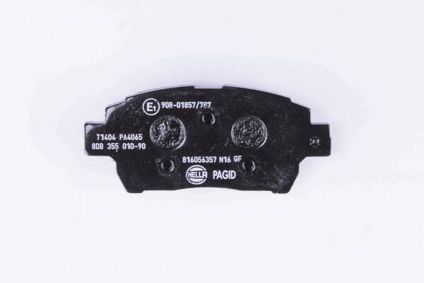 Brake Pad Set, disc brake - 8DB 355 010-901 HELLA