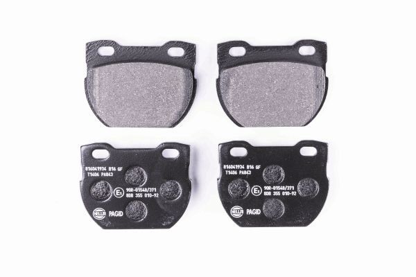 Brake Pad Set, disc brake - 8DB 355 010-921 HELLA