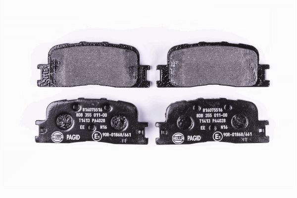 Brake Pad Set, disc brake - 8DB 355 011-001 HELLA