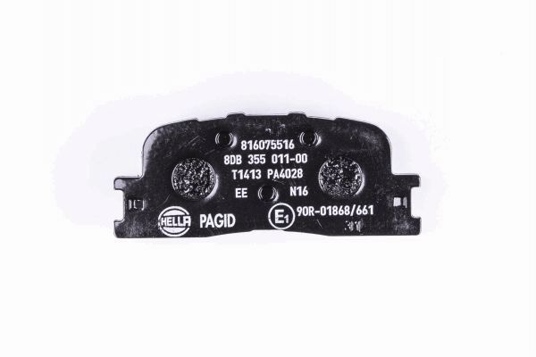 Brake Pad Set, disc brake - 8DB 355 011-001 HELLA