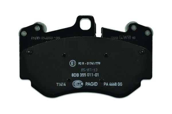 Brake Pad Set, disc brake - 8DB 355 011-011 HELLA