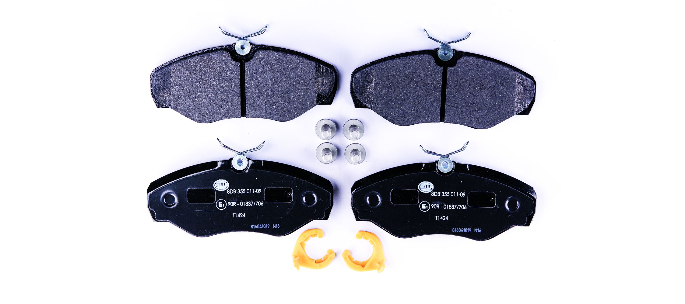 Brake Pad Set, disc brake - 8DB 355 011-091 HELLA