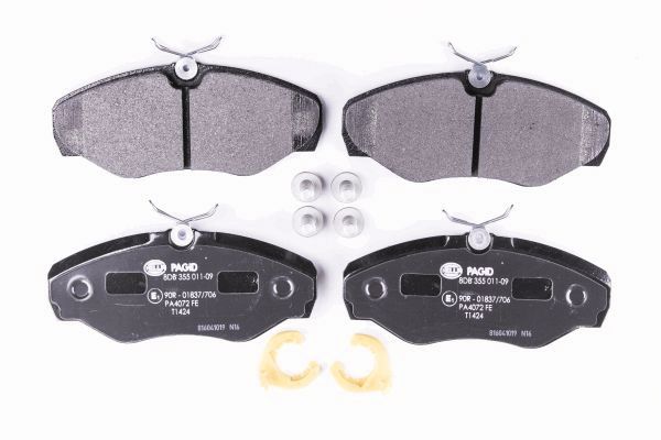 Brake Pad Set, disc brake - 8DB 355 011-091 HELLA
