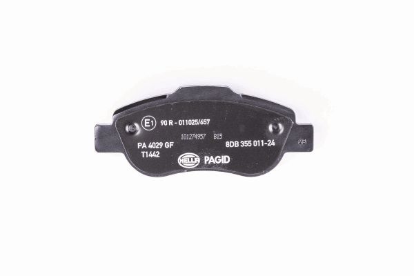 Brake Pad Set, disc brake - 8DB 355 011-241 HELLA
