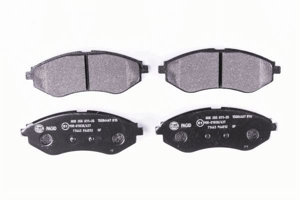 Brake Pad Set, disc brake - 8DB 355 011-251 HELLA