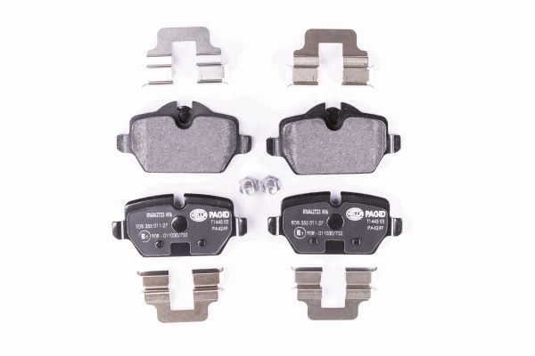 Brake Pad Set, disc brake - 8DB 355 011-271 HELLA