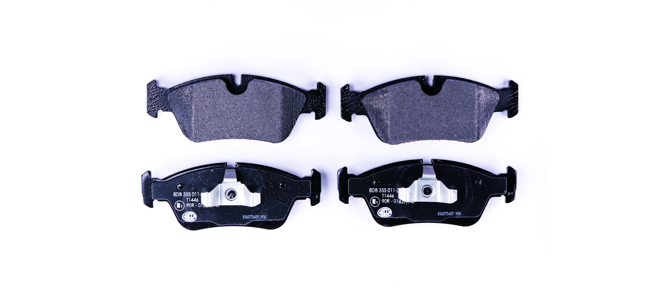 Brake Pad Set, disc brake - 8DB 355 011-281 HELLA