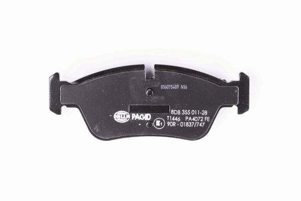 Bremsbelagsatz, Scheibenbremse - 8DB 355 011-281 HELLA