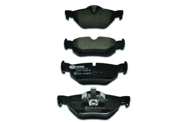 Brake Pad Set, disc brake - 8DB 355 011-301 HELLA