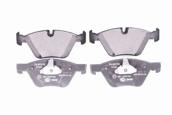 Brake Pad Set, disc brake - 8DB 355 011-321 HELLA