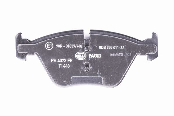 Brake Pad Set, disc brake - 8DB 355 011-321 HELLA
