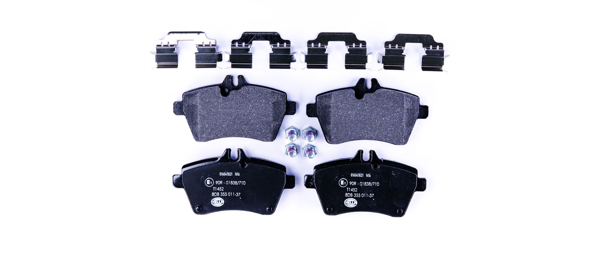 Brake Pad Set, disc brake - 8DB 355 011-371 HELLA