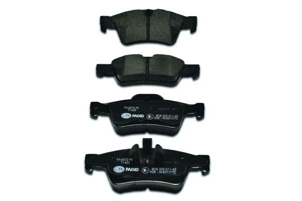 Brake Pad Set, disc brake - 8DB 355 011-421 HELLA