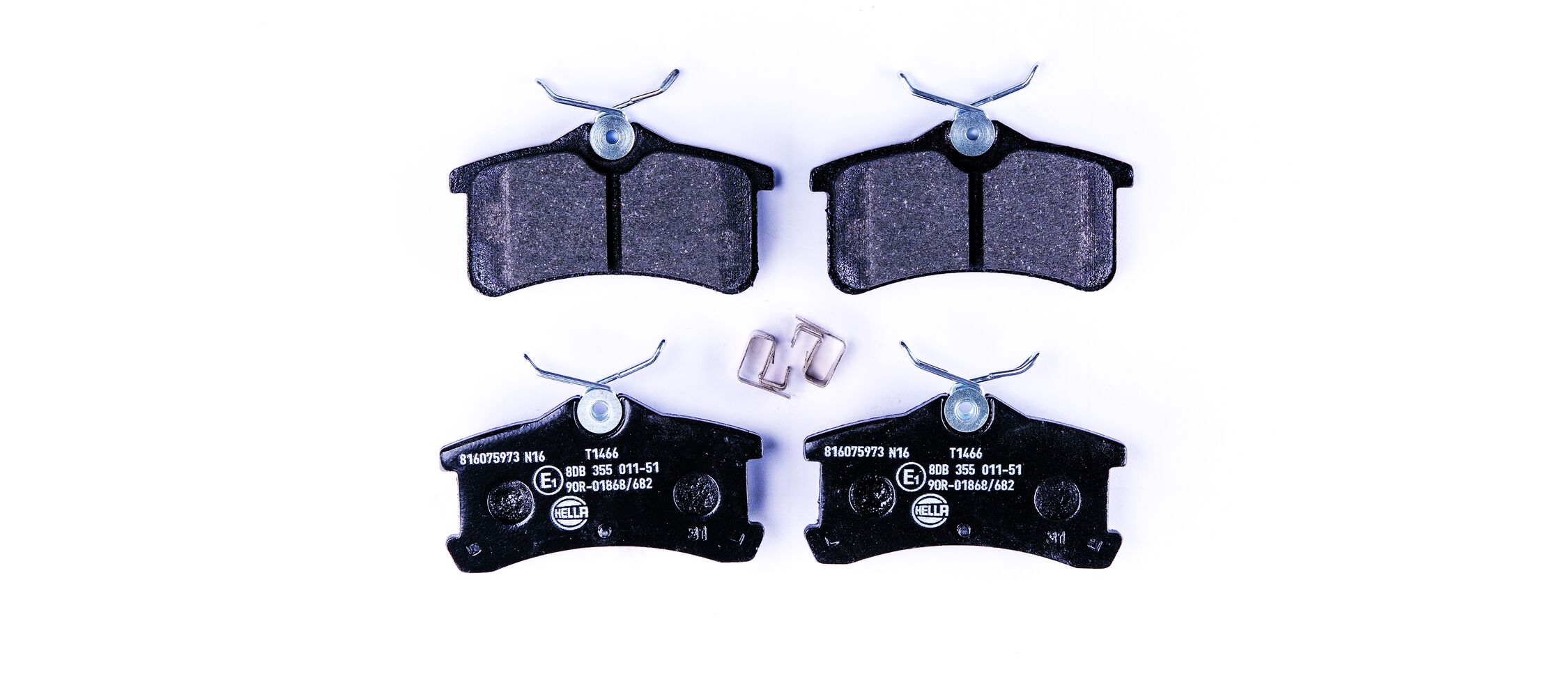 Brake Pad Set, disc brake - 8DB 355 011-511 HELLA