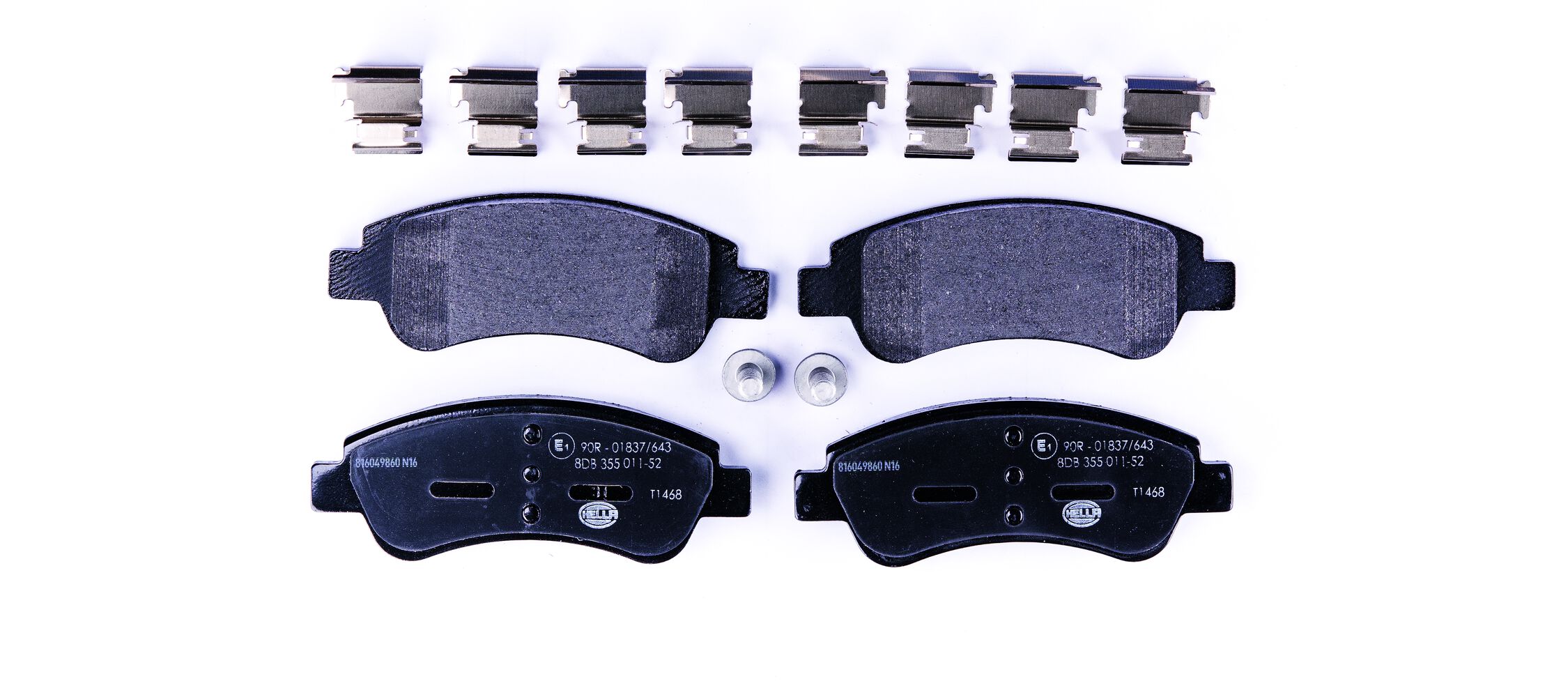 Brake Pad Set, disc brake - 8DB 355 011-521 HELLA