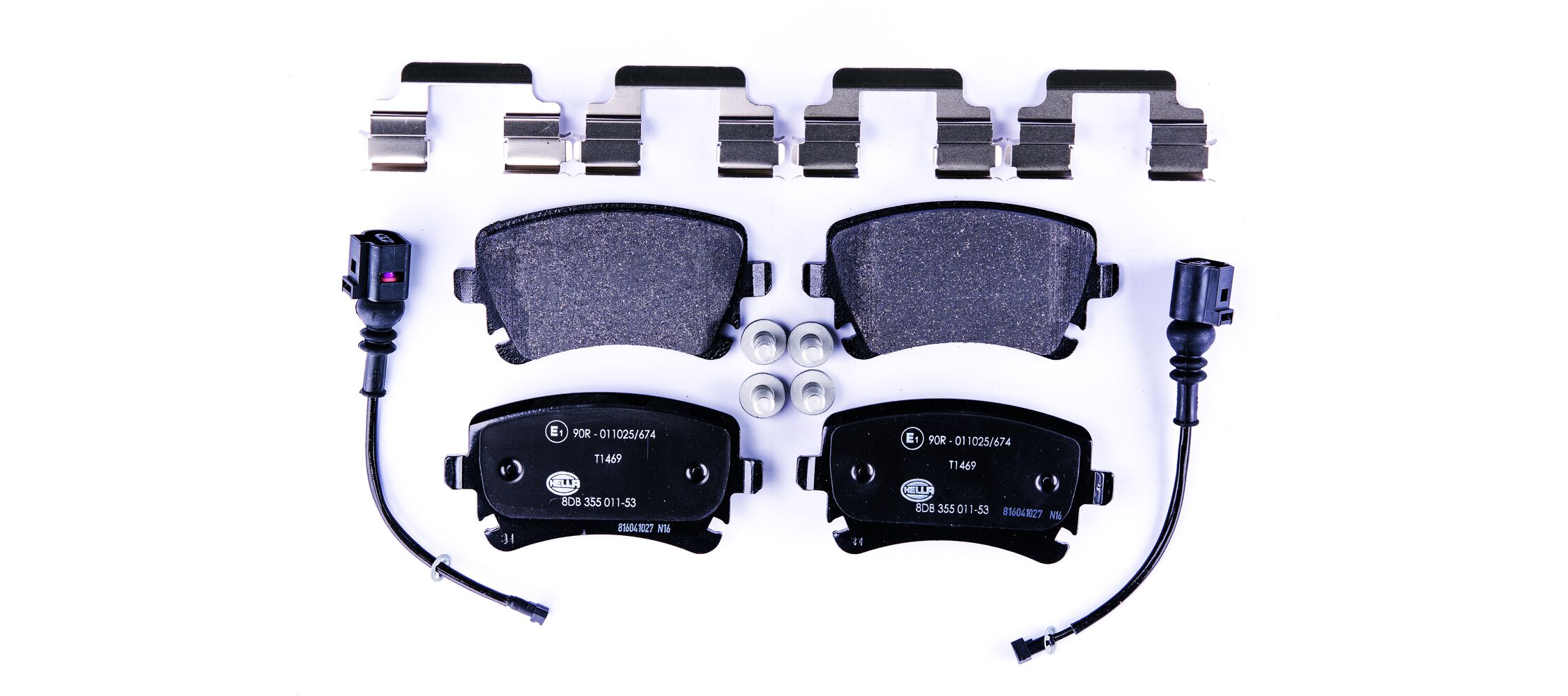 Brake Pad Set, disc brake - 8DB 355 011-531 HELLA