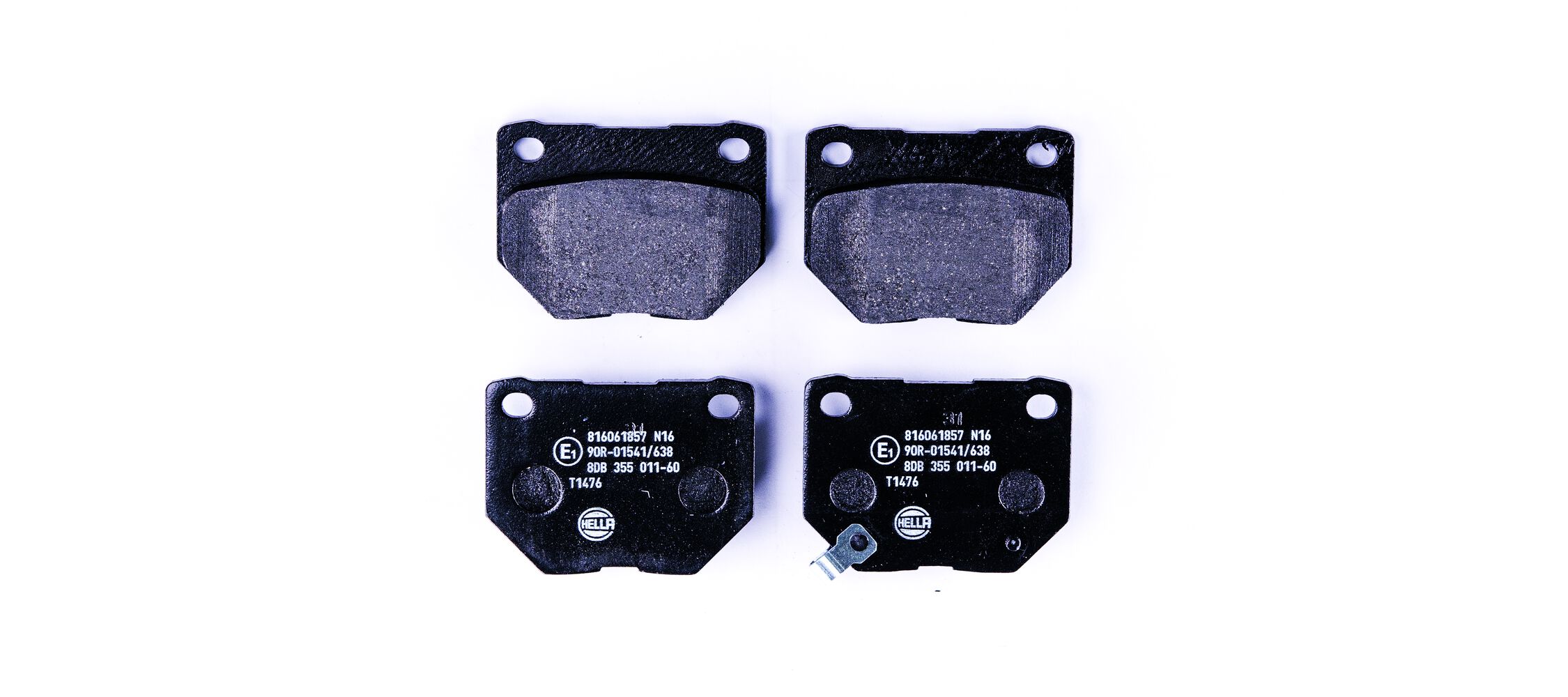 Brake Pad Set, disc brake - 8DB 355 011-601 HELLA