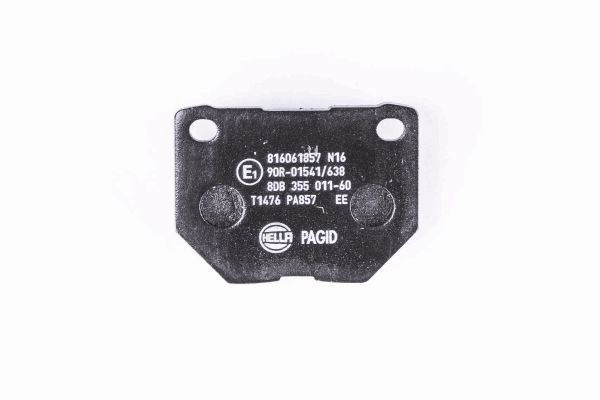 Brake Pad Set, disc brake - 8DB 355 011-601 HELLA