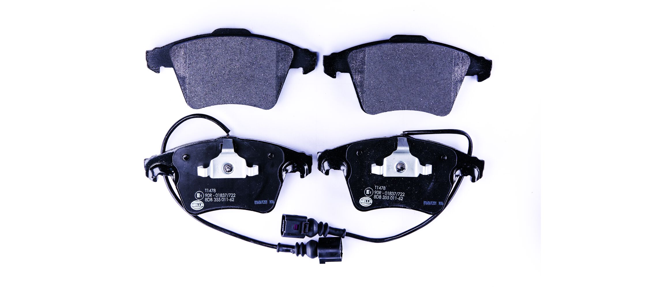 Brake Pad Set, disc brake - 8DB 355 011-621 HELLA