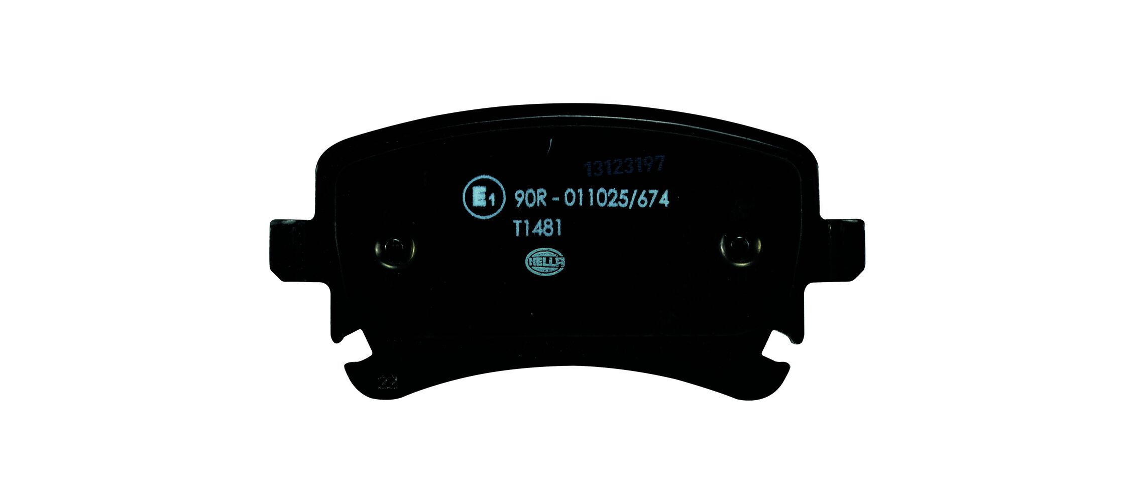 Brake Pad Set, disc brake - 8DB 355 011-641 HELLA