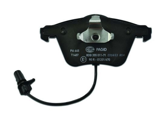 Brake Pad Set, disc brake - 8DB 355 011-711 HELLA