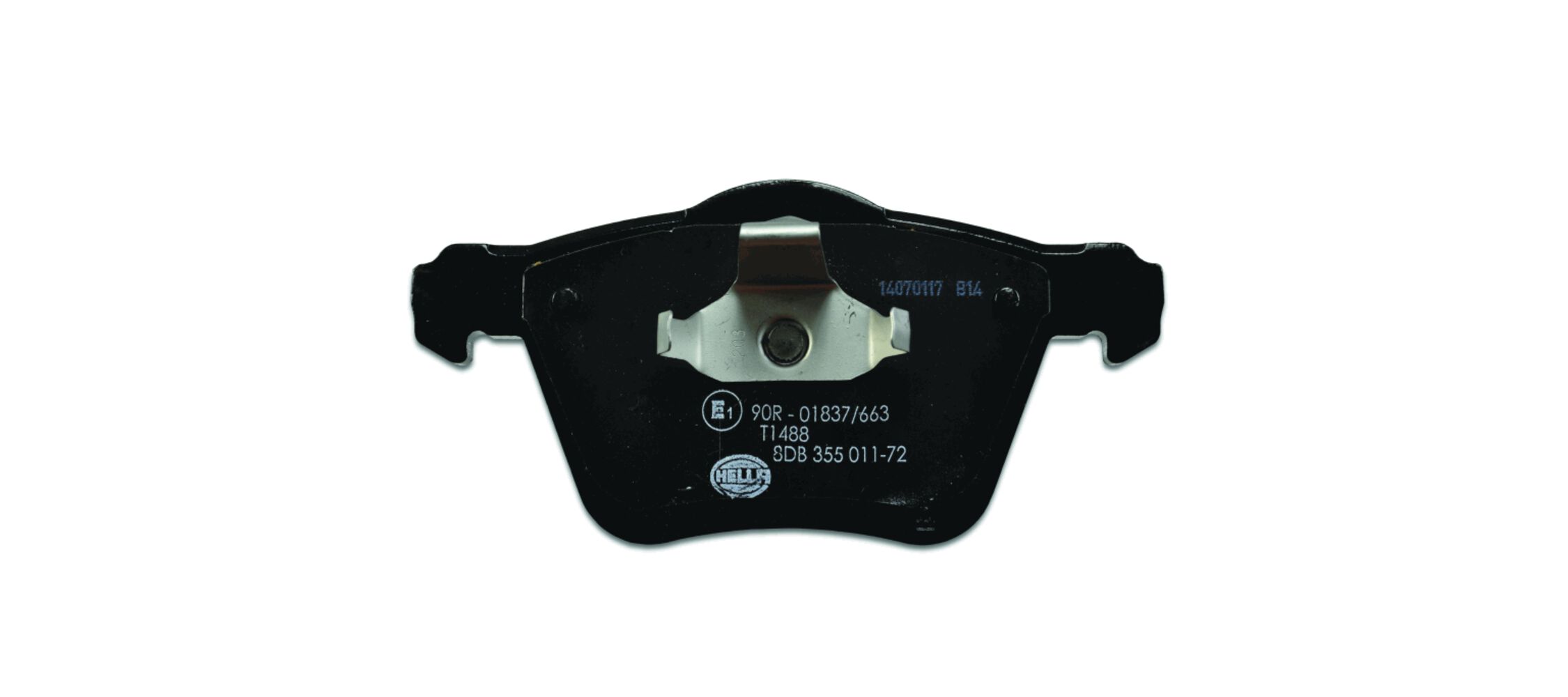 stabdžių trinkelių rinkinys, diskinis stabdys - 8DB 355 011-721 HELLA