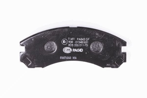 Brake Pad Set, disc brake - 8DB 355 011-751 HELLA