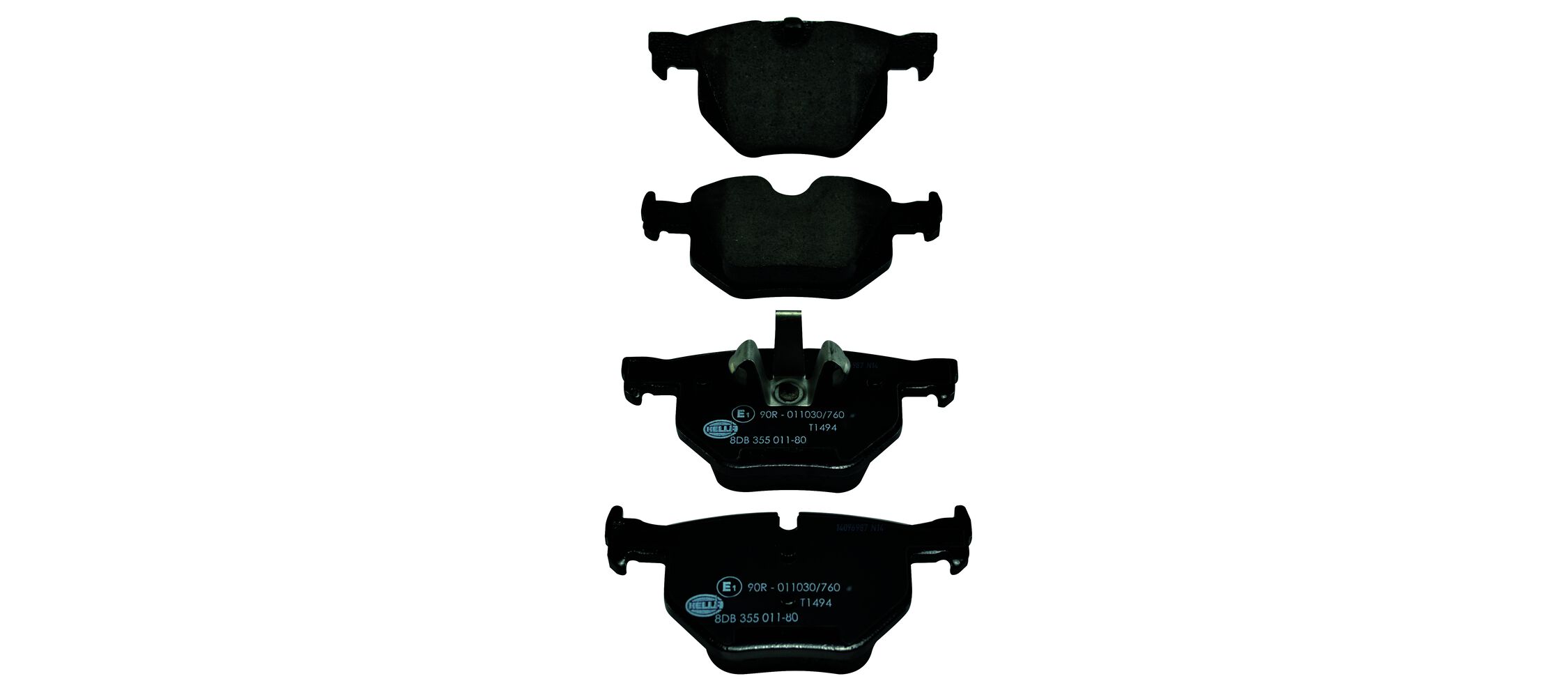 Kit pastiglie freno, Freno a disco - 8DB 355 011-801 HELLA