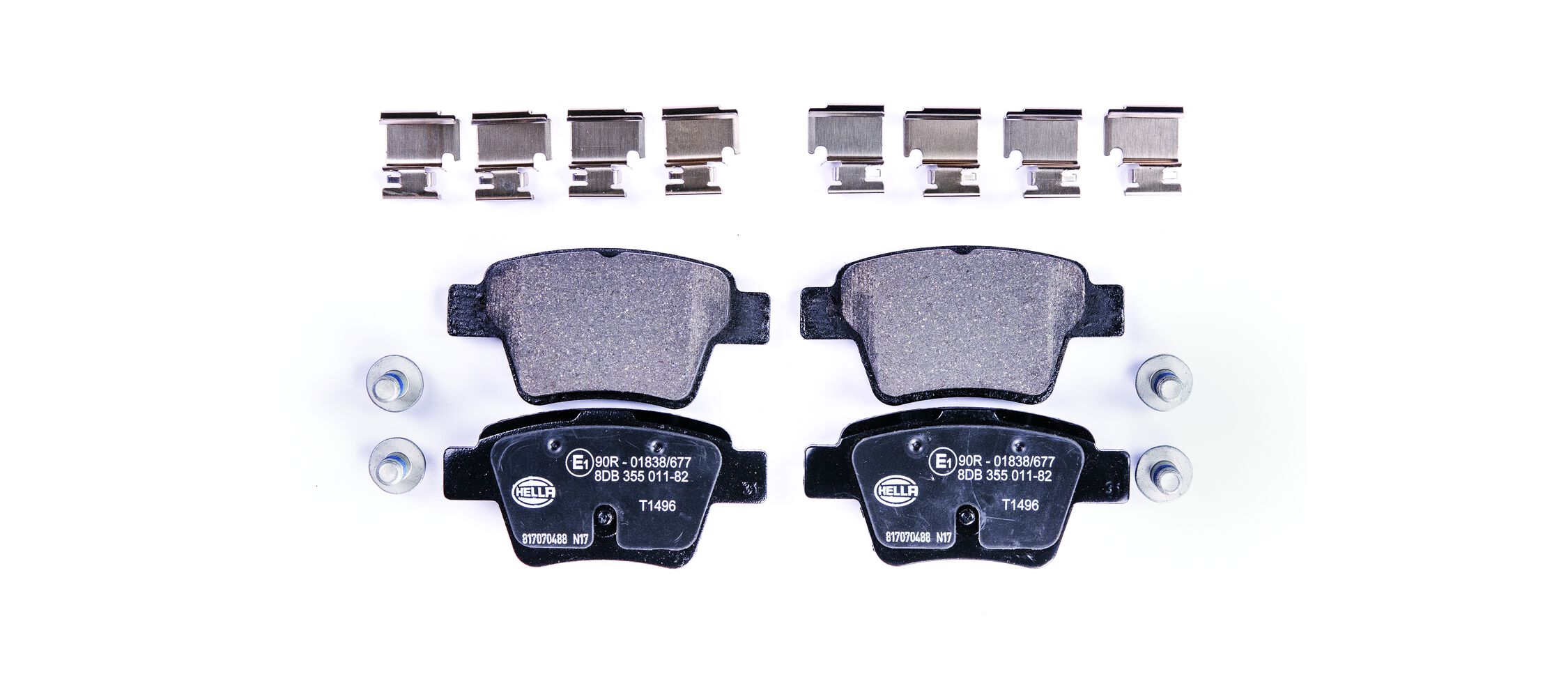 Brake Pad Set, disc brake - 8DB 355 011-821 HELLA