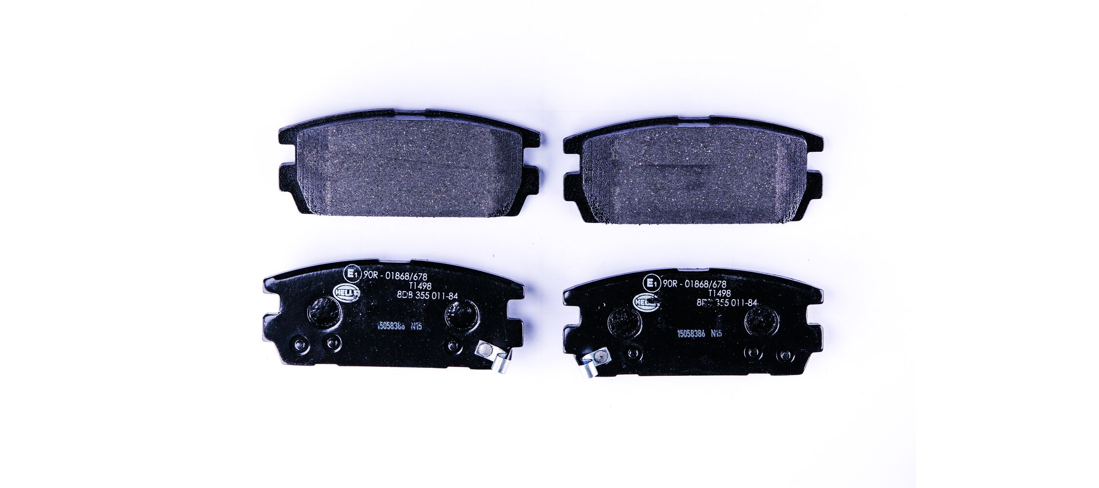 Brake Pad Set, disc brake - 8DB 355 011-841 HELLA