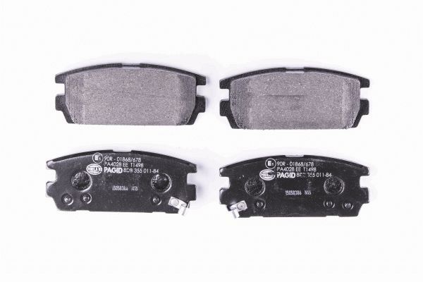Brake Pad Set, disc brake - 8DB 355 011-841 HELLA