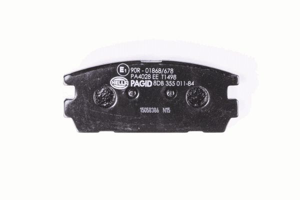 Brake Pad Set, disc brake - 8DB 355 011-841 HELLA